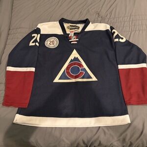VTG Nathan Mackinnon Colorado Avalanche jersey Authentic Reebok Mens 46